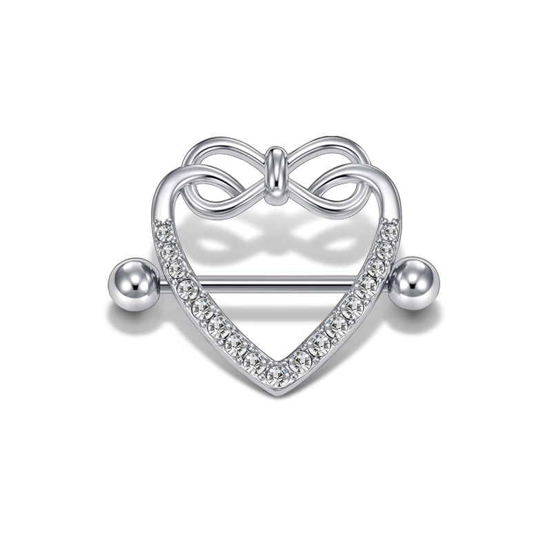 Nipple Ring Barbell Rings Bars Body Piercing Jewelry for Women Men Nipple Shield Ring 14 Gauge