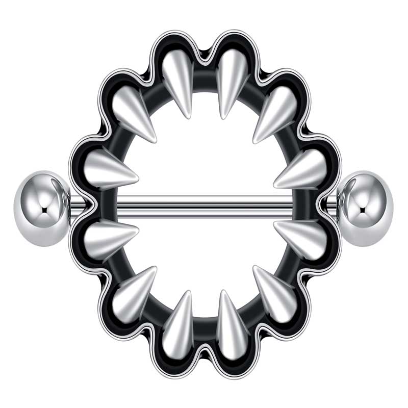 Silver 16mm Nipple Shield Rings