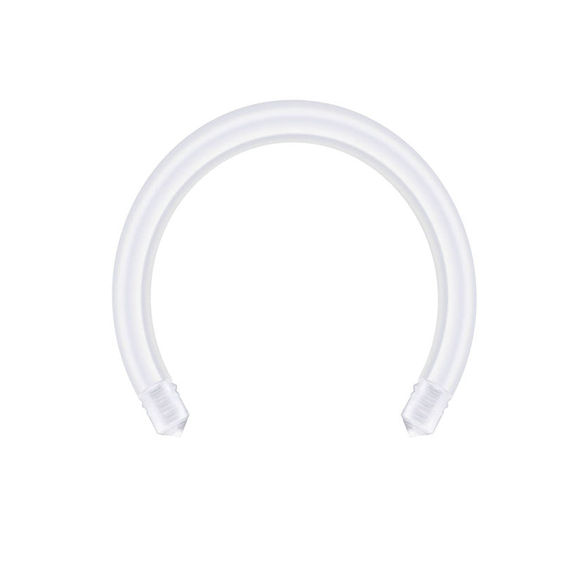 16 Flexible Replacement Horseshoe Barbell Acrylic 8MM 10MM Available 1Pcs