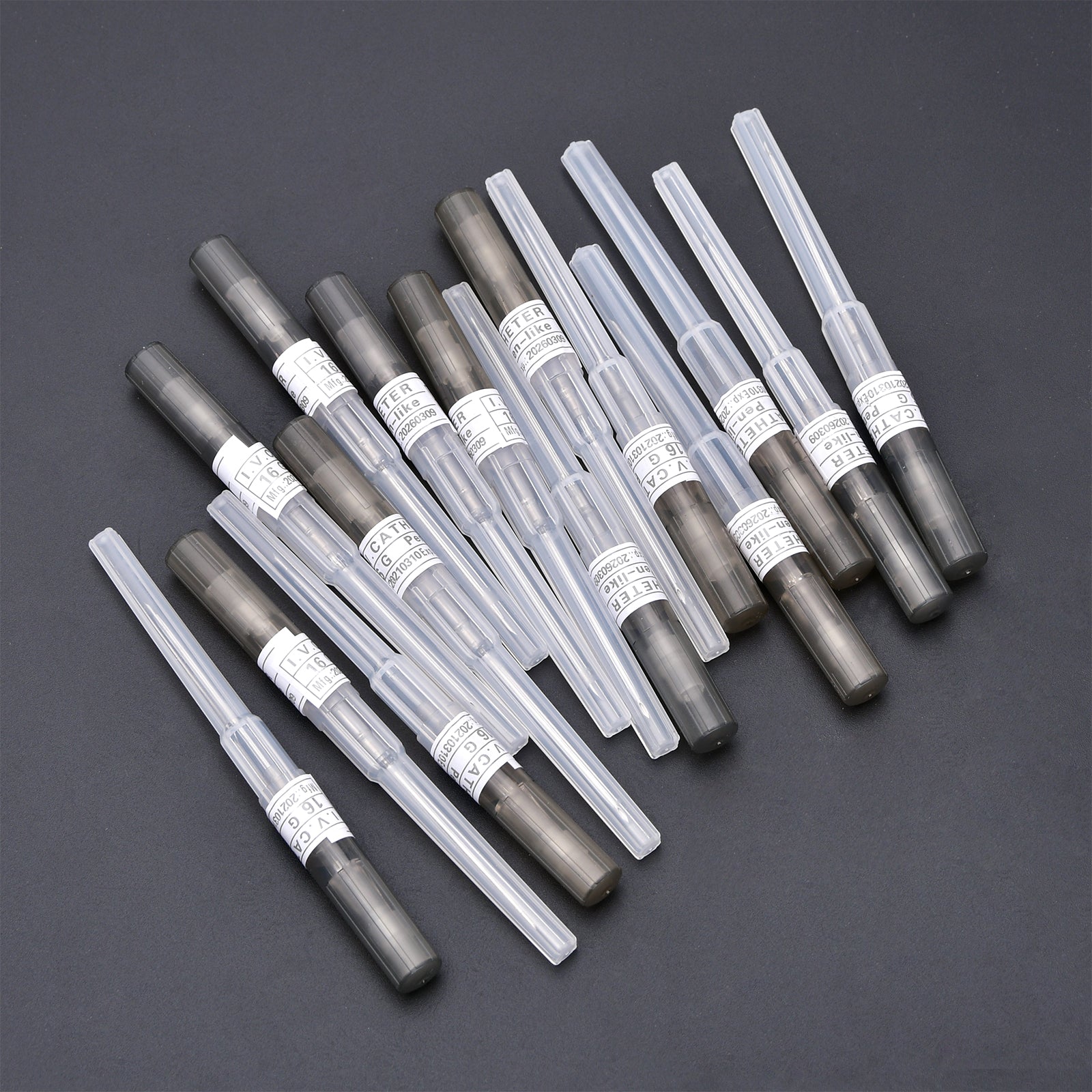 15PCS Mixed Catheter Piercing Needles,14G 16 18G 20G 22G Disposable Stainless Steel Needles Piercing for Belly Navel Lip Eyebrow Navel Earrings Piercing