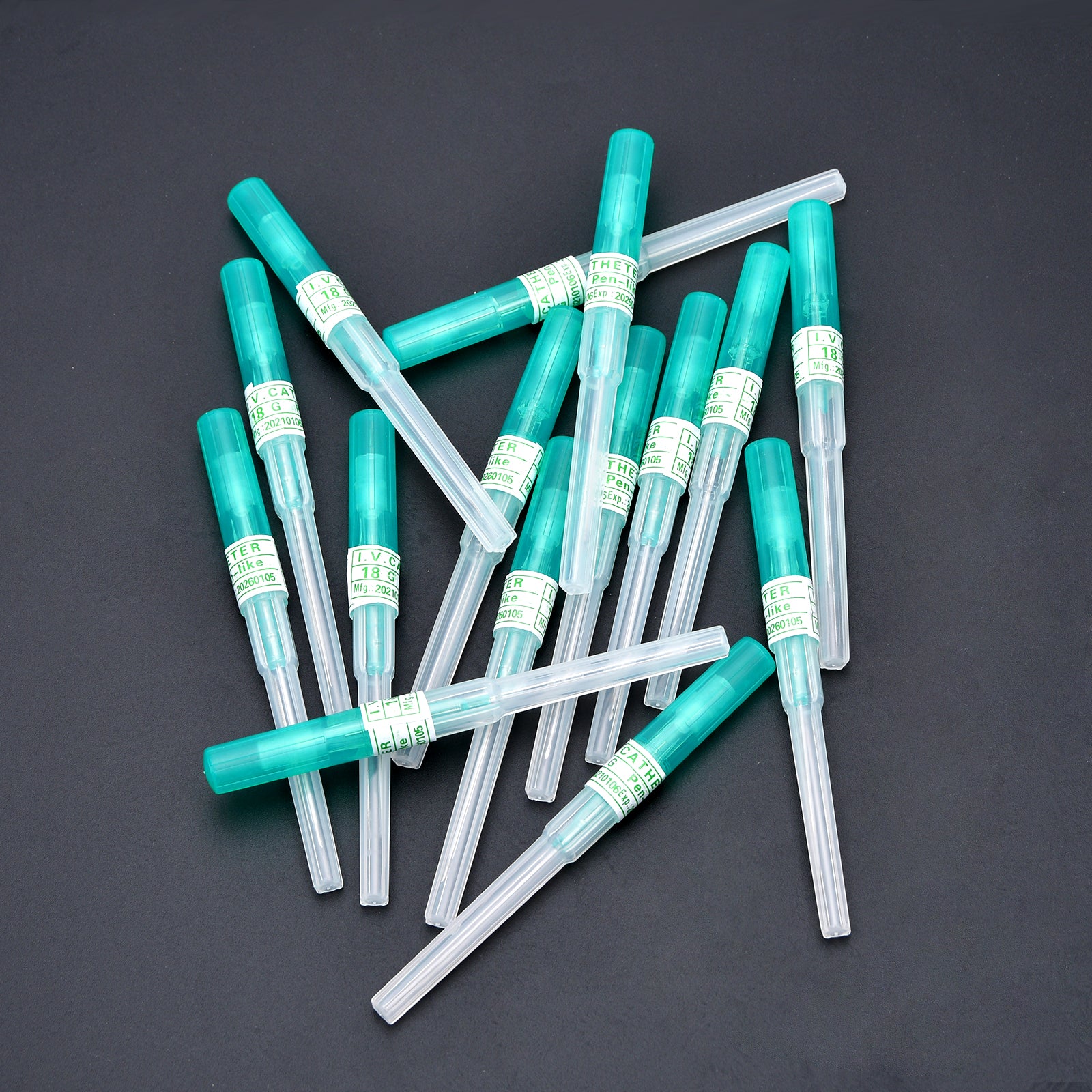 15PCS Mixed Catheter Piercing Needles,14G 16 18G 20G 22G Disposable Stainless Steel Needles Piercing for Belly Navel Lip Eyebrow Navel Earrings Piercing