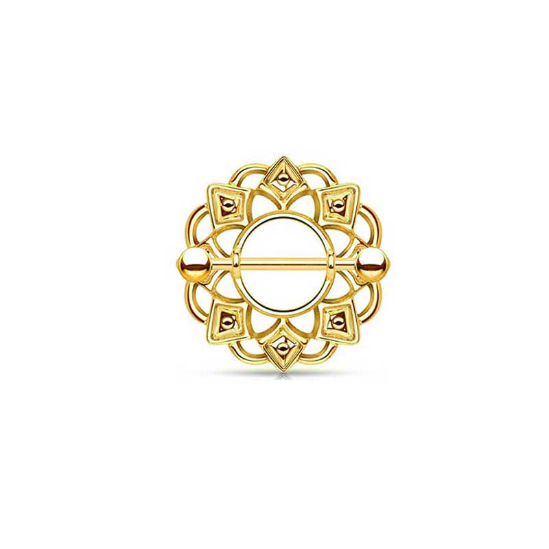 Gold 18mm Nipple Shield Ring