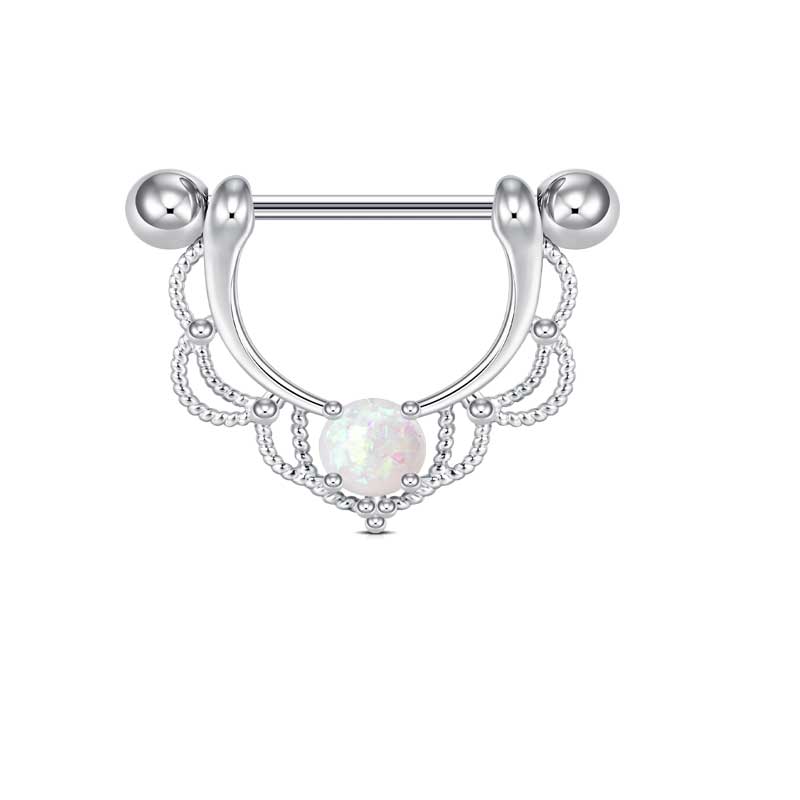 Silver 16mm Nipple Shield Ring