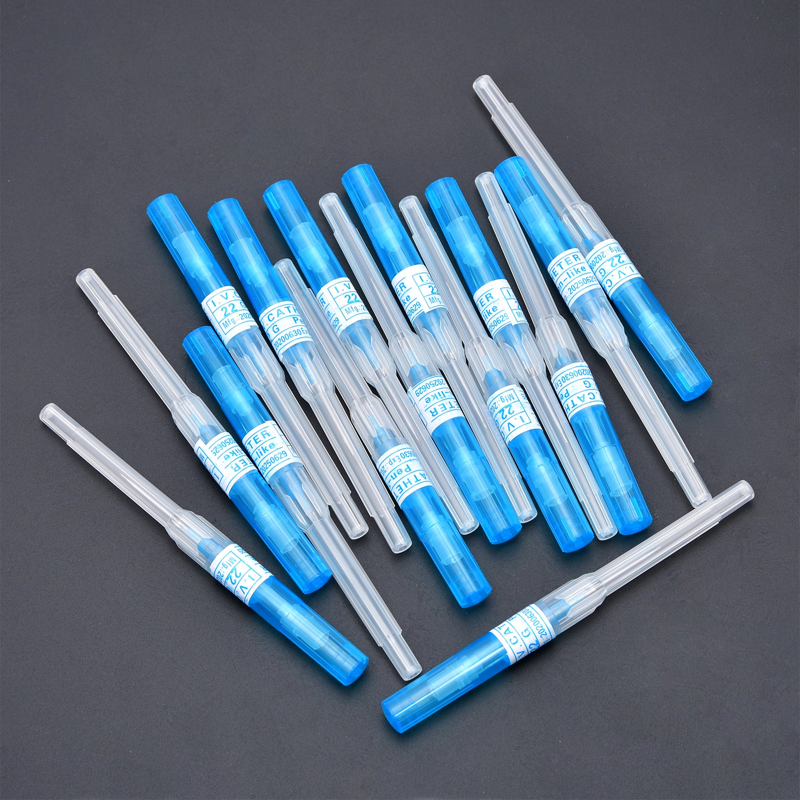 15PCS Mixed Catheter Piercing Needles,14G 16 18G 20G 22G Disposable Stainless Steel Needles Piercing for Belly Navel Lip Eyebrow Navel Earrings Piercing