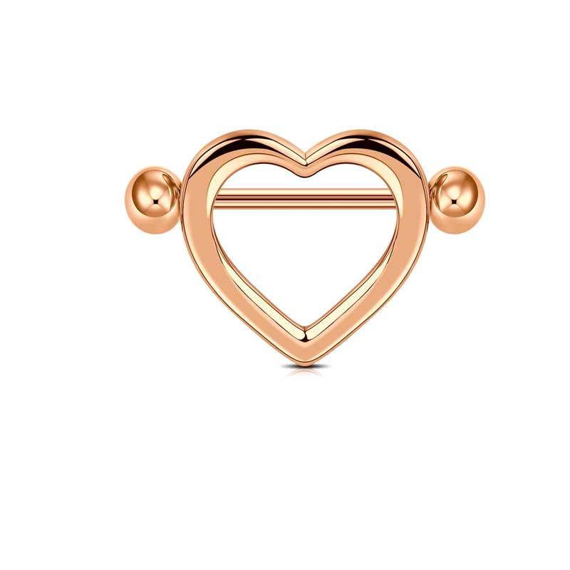 Rose gold 16mm Nipple Shield Ring