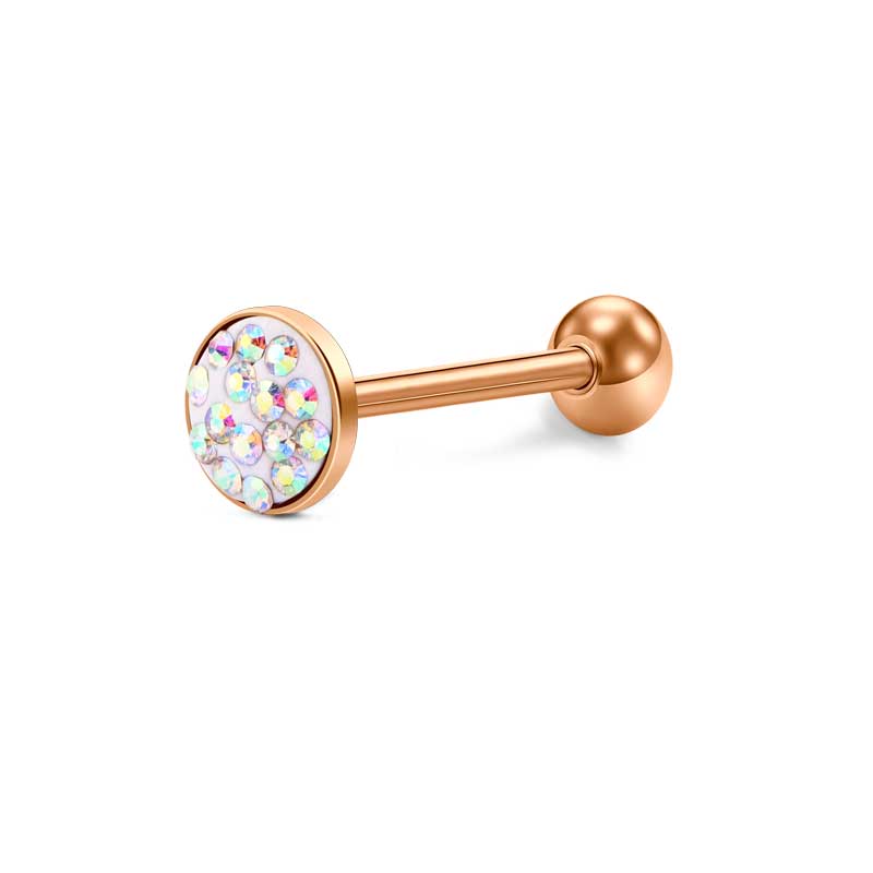 Silver nipple ring