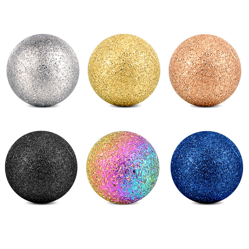 14G 5MM 8MM Matte Ball Replacement Ball forPiercing Stainless Steel Multi-color 1Pcs