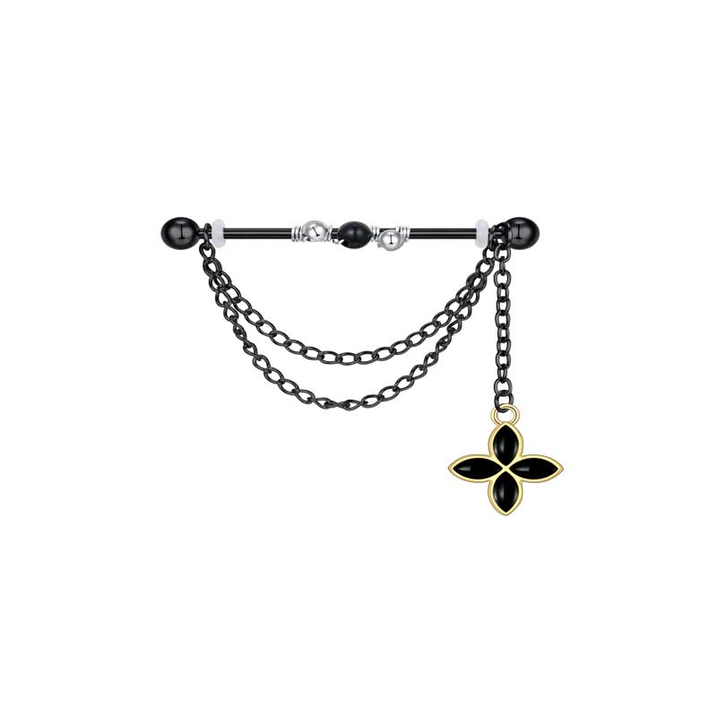 38mm with flower dangle