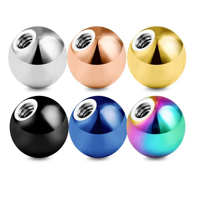 Replacement Steel Ball for Piercing Stainless Steel 16G 3mm Muti-Color Available