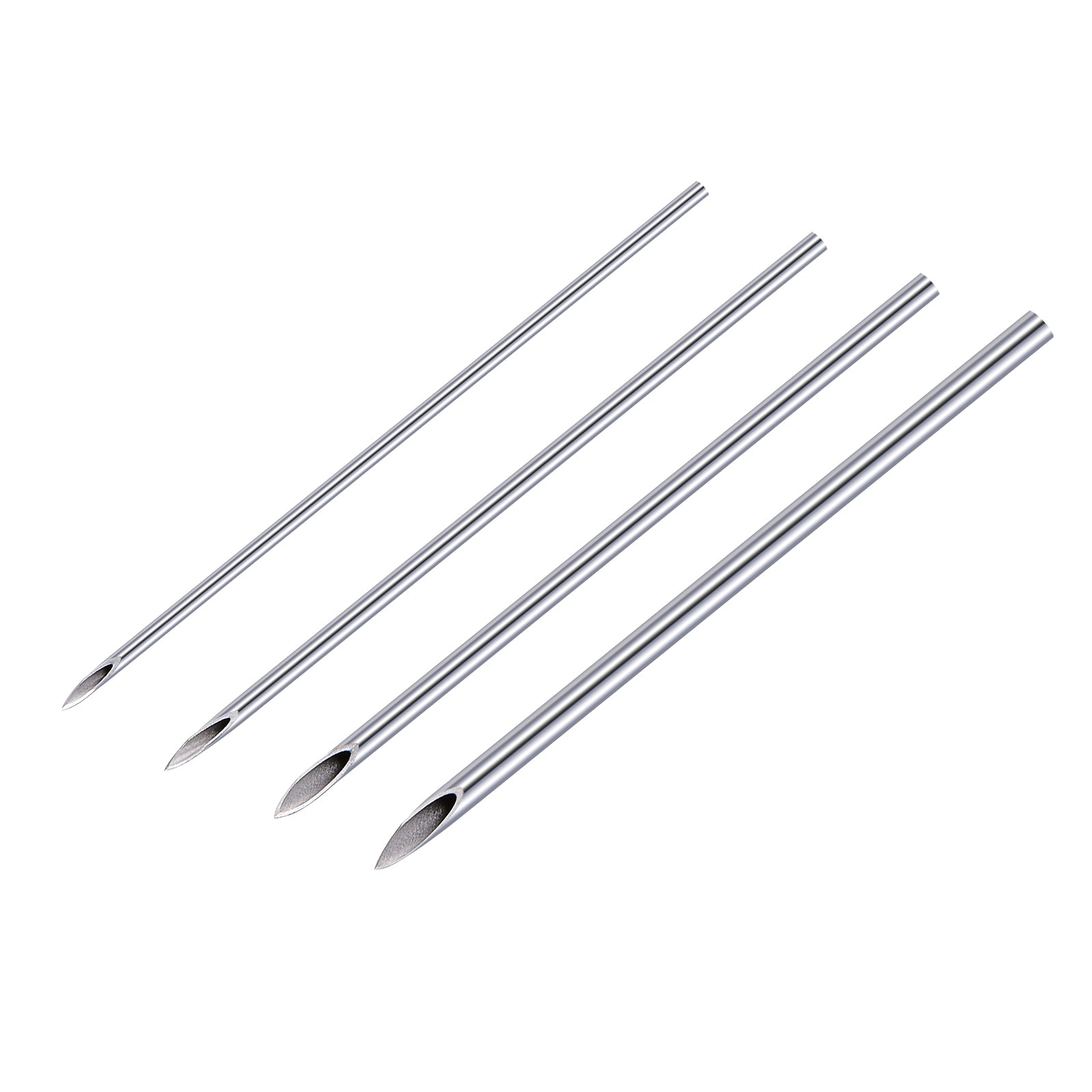 100PCS Mixed Body Piercing Needles, 14G 16G 18G 20G Stainless