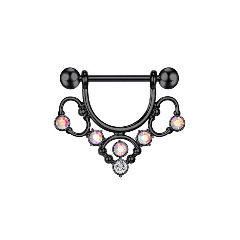 Black Nipple Shield Ring