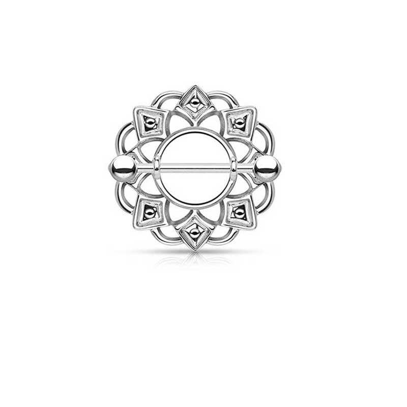 Silver 18mm Nipple Shield Ring