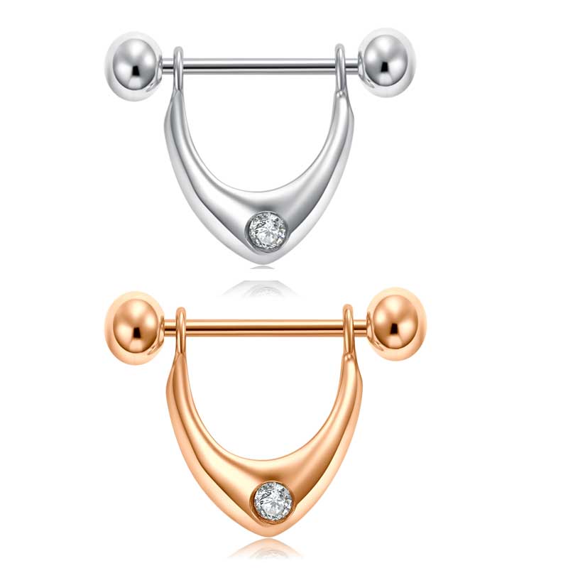 Nipple Ring Barbell Rings Bars Body Piercing Jewelry 14/18mm Nipple Shield Ring Dangle shape
