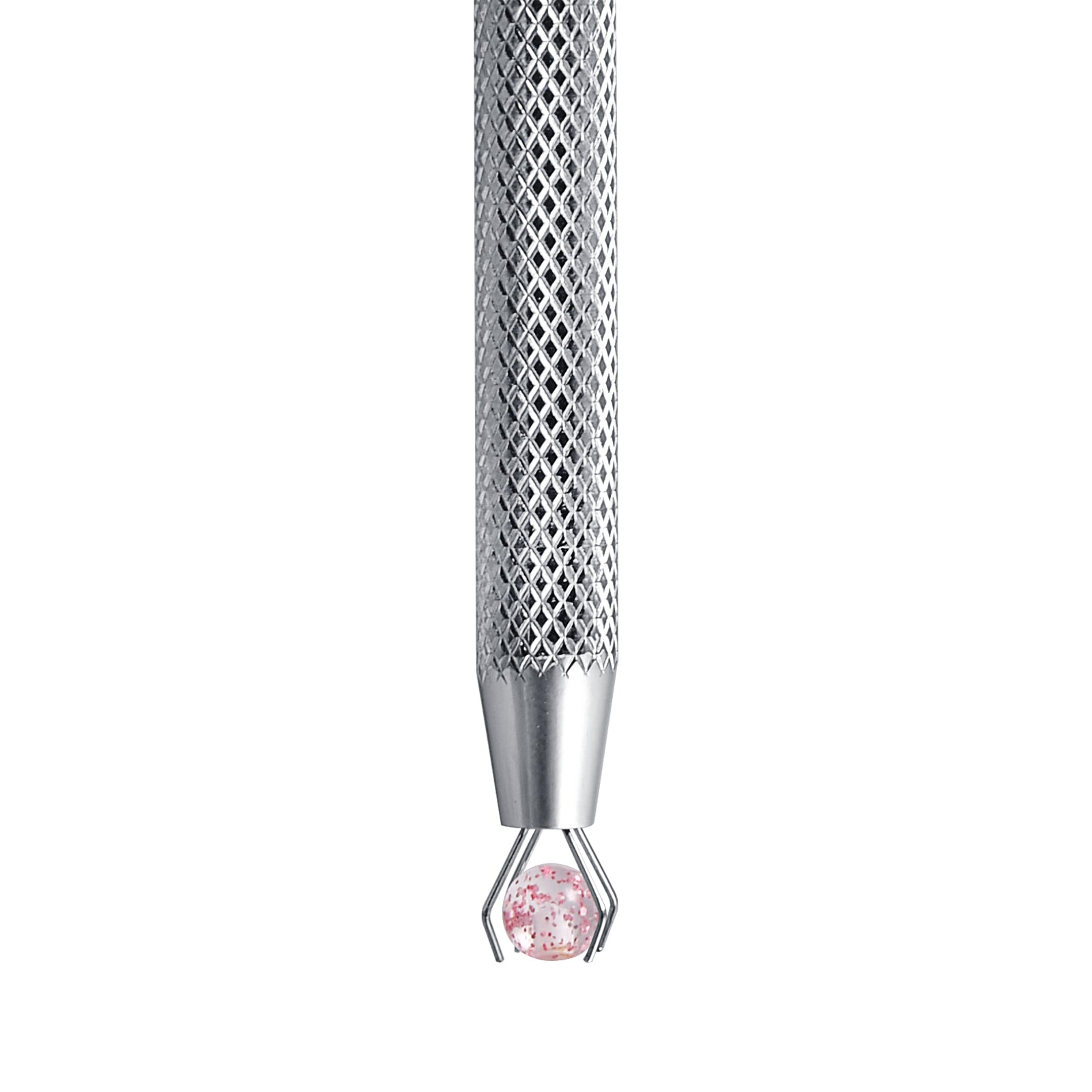 Piercing Ball Grabber Tool,Pick-Up Tool with 4 Prongs Professional Surgical Steel Push in Syringe Type Quad Prong Small Bead Holder Grab Ball Catcher Body Piercing-Tool