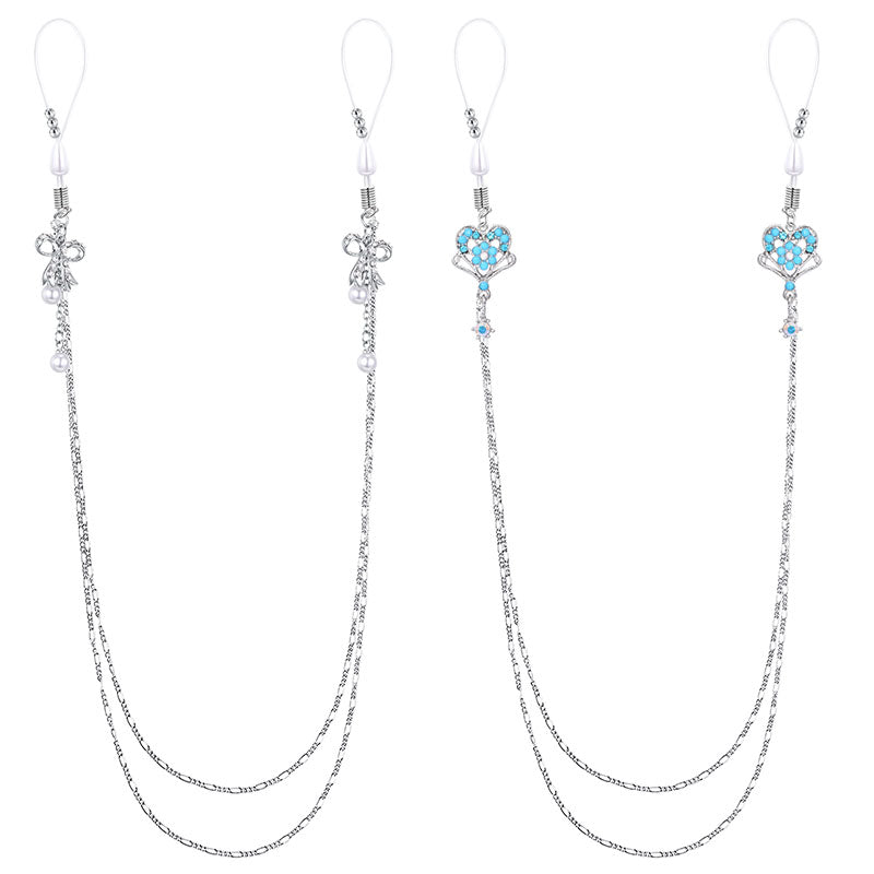 Piercing Metal Body Chain Fake Nipple Nipple Chains Barbells Body Piercing