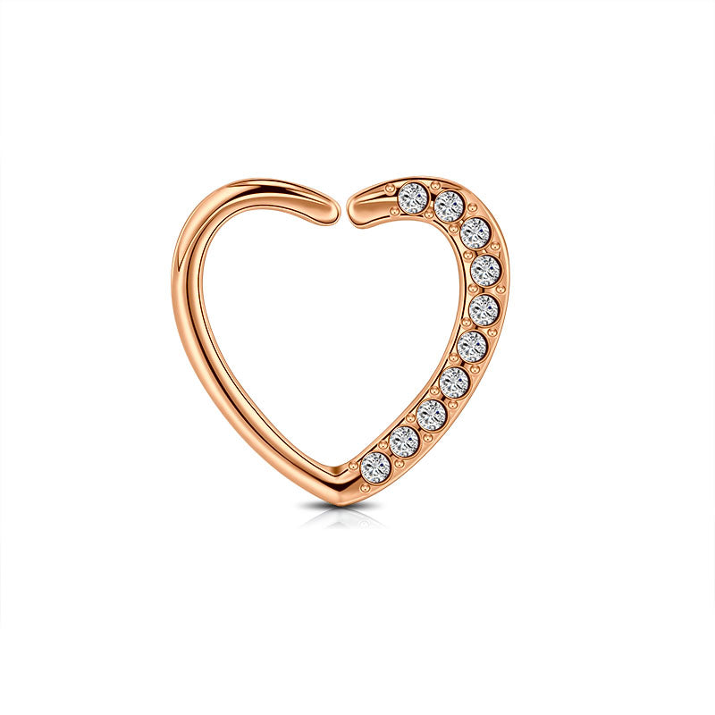 16G Right Daith Ring Rosegold 8mm
