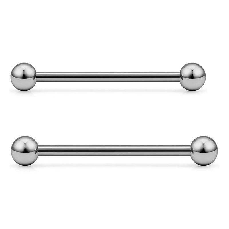 G23 Titanium 14G Industrial Barbell Piercing 38mm 32mm Length