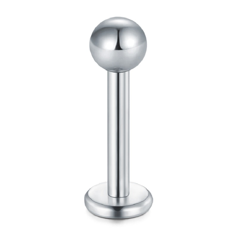 lip piercing silver ball