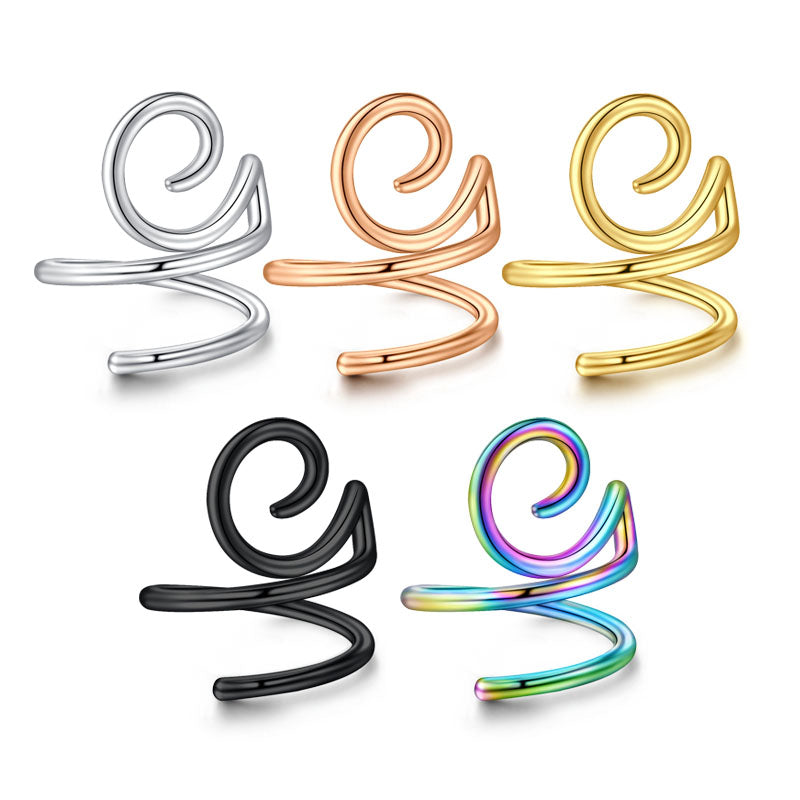 18G S Twist Nose/Lip/Eyebrow Ring Helix/Tragus/Cartilage Earrings