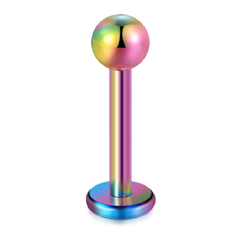 lip piercing rainbow ball