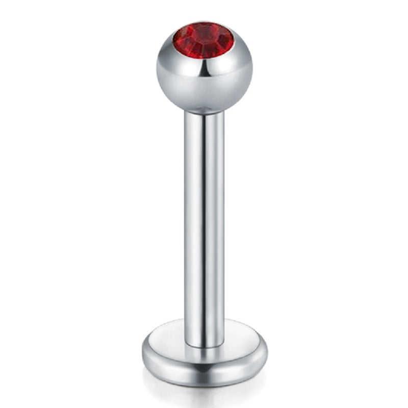 lip piercing silver barbell