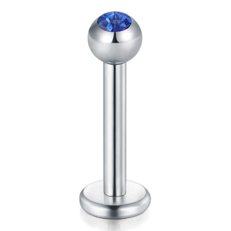 lip piercing silver barbell