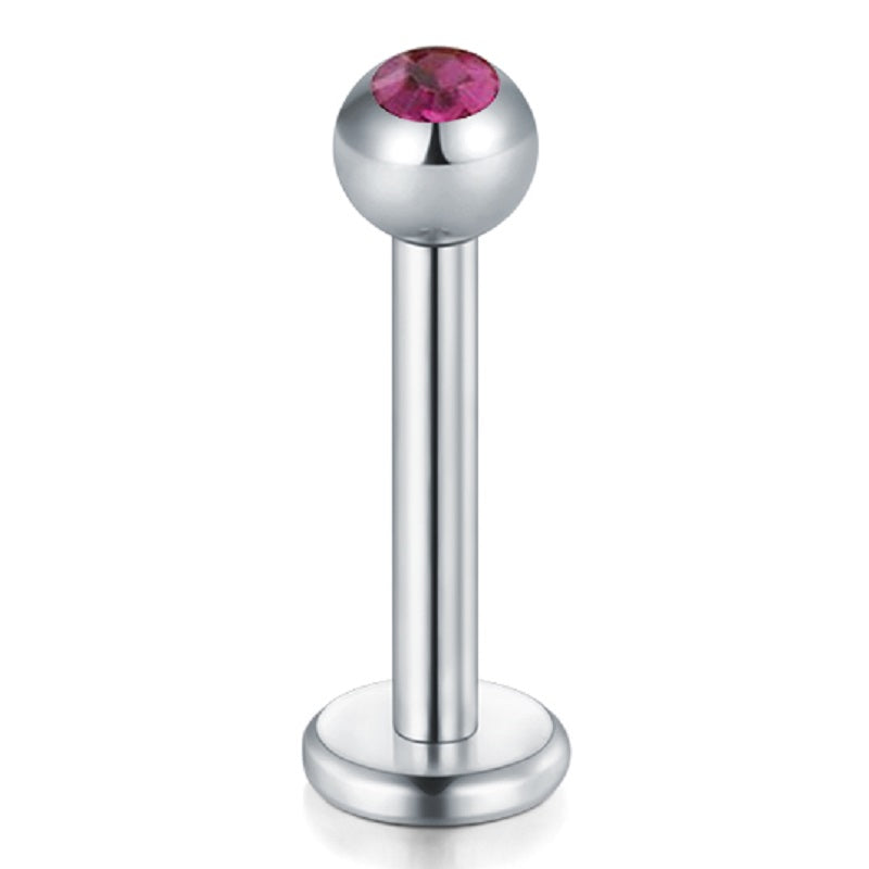 lip piercing silver barbell