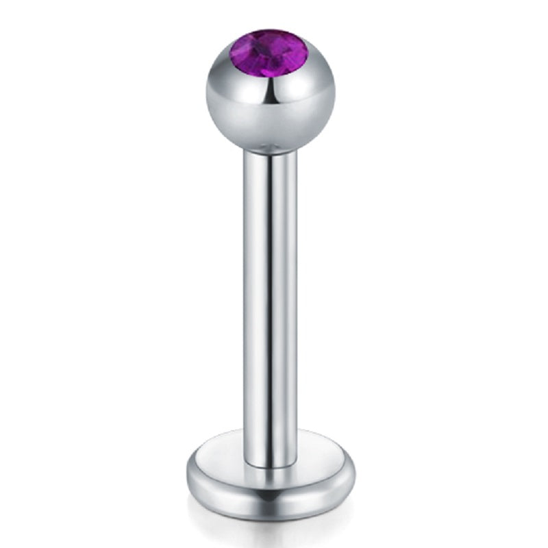 lip piercing silver barbell