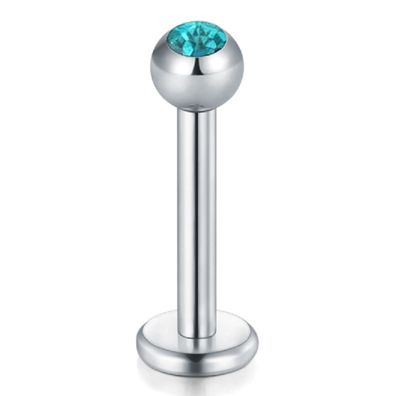 lip piercing silver barbell