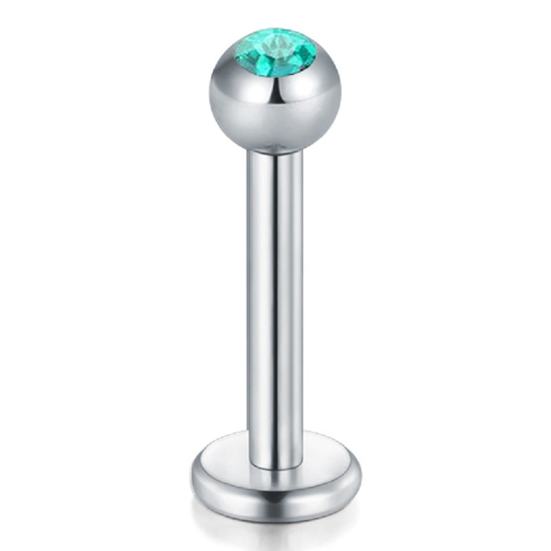 lip piercing silver barbell
