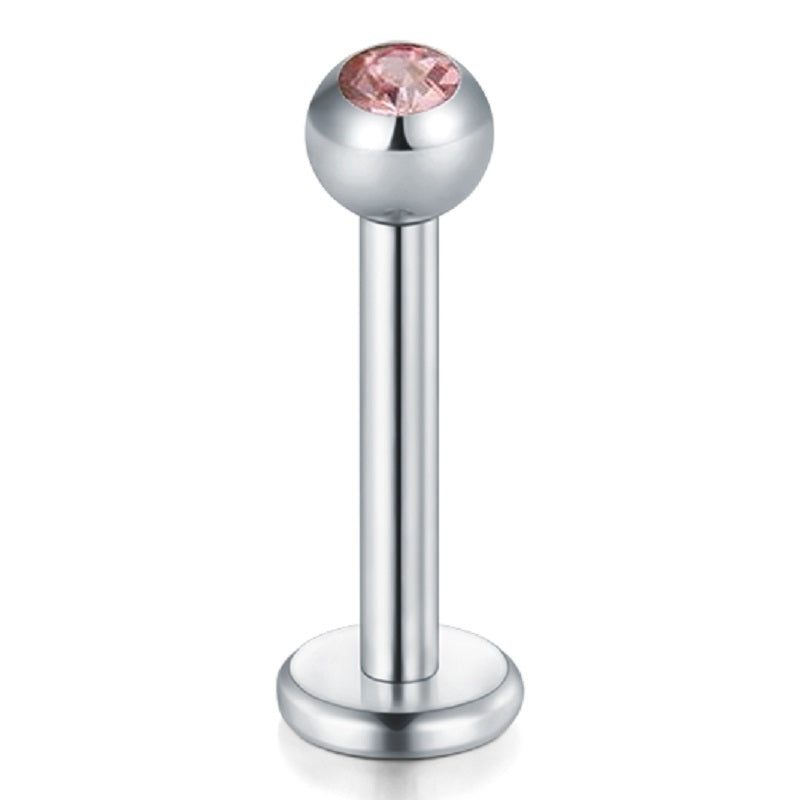 lip piercing silver barbell