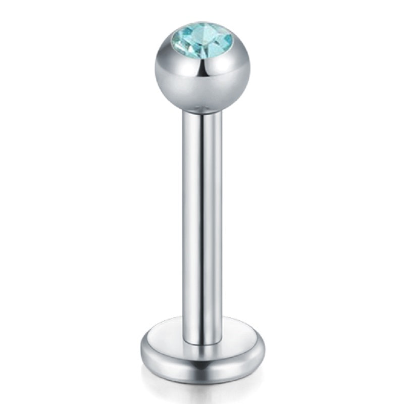 lip piercing silver barbell