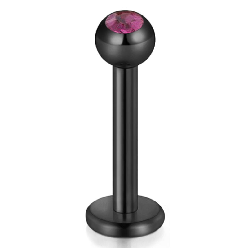 lip piercing black barbell