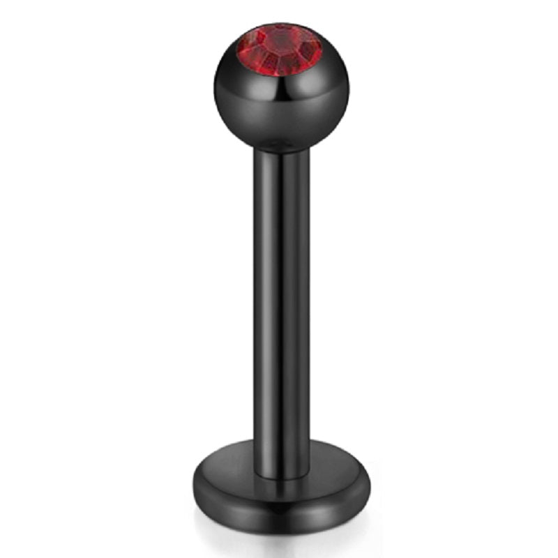 lip piercing black barbell