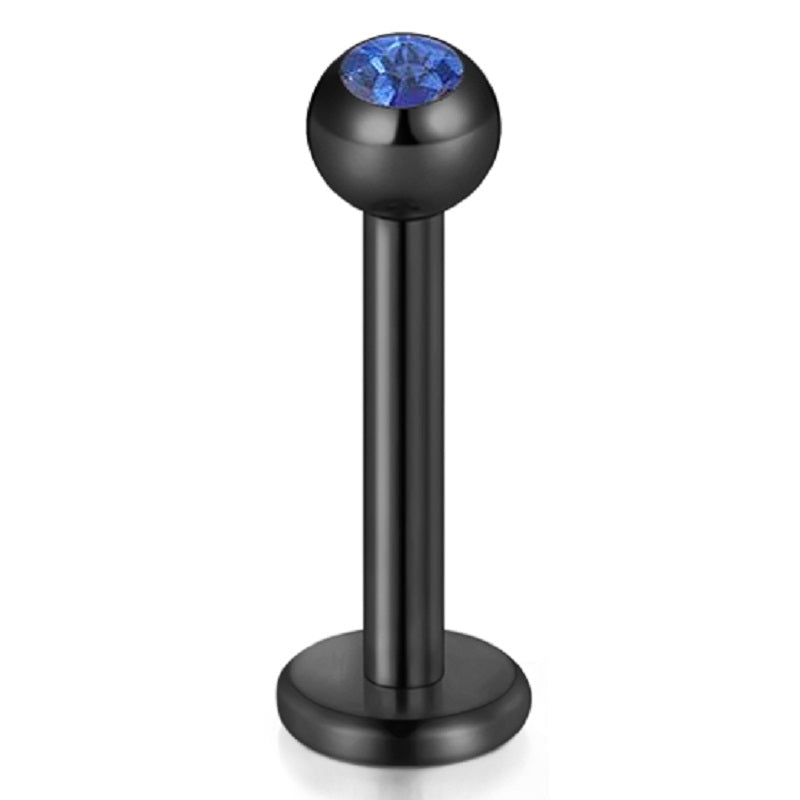 lip piercing black barbell