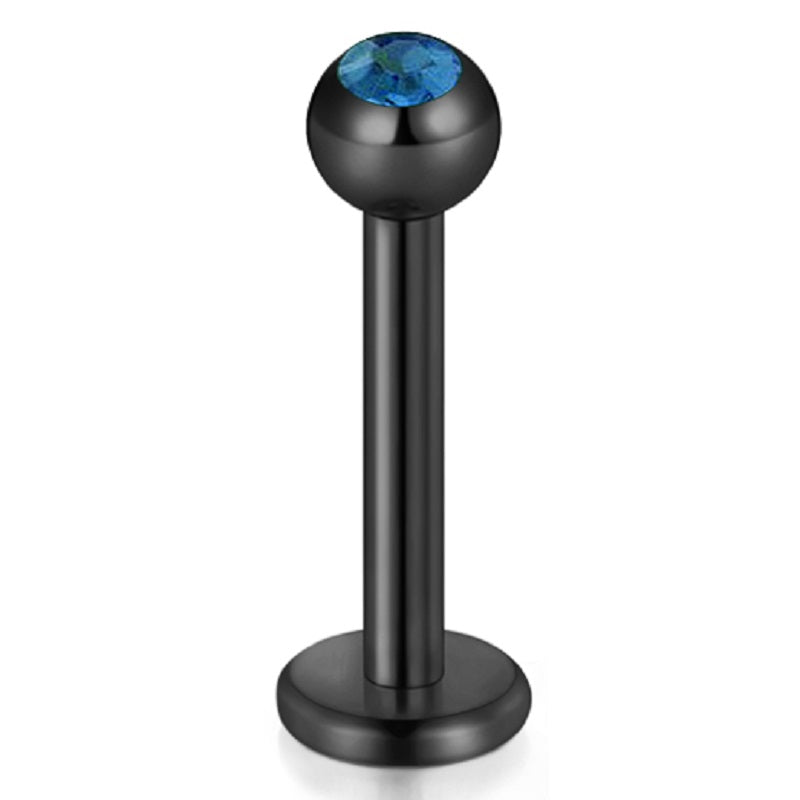lip piercing black barbell