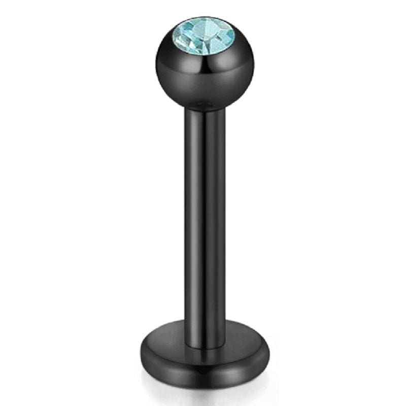 lip piercing black barbell