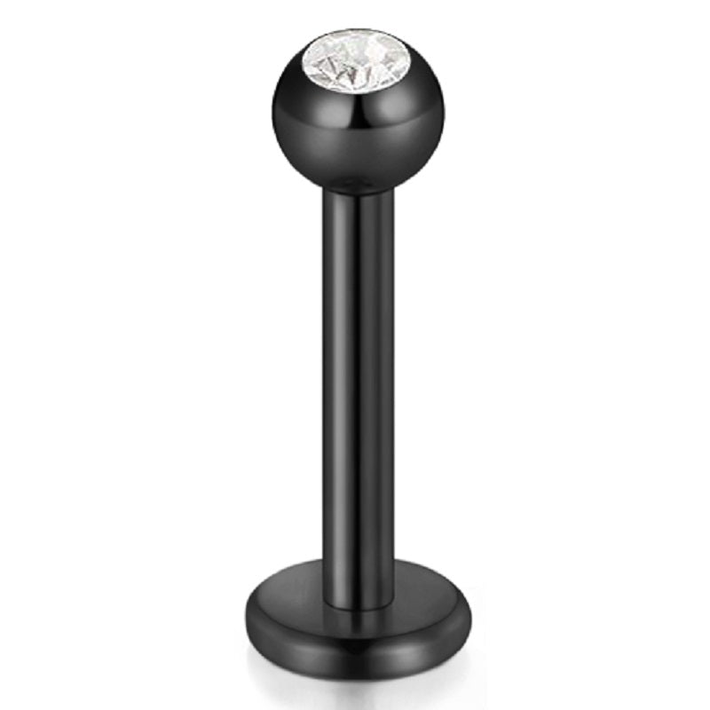 lip piercing black barbell