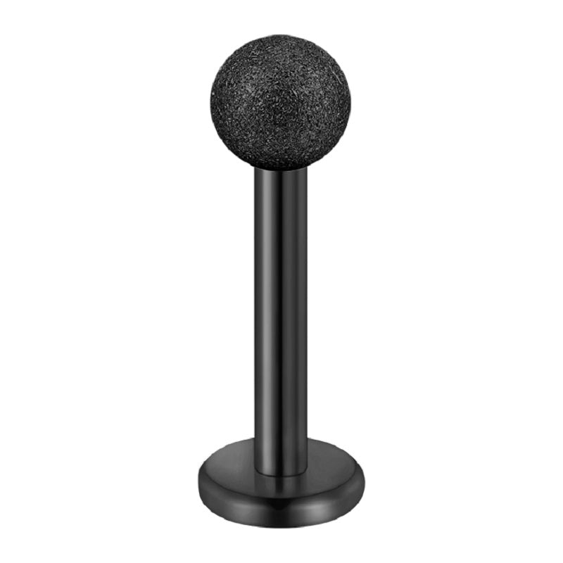 lip piercing black matte ball