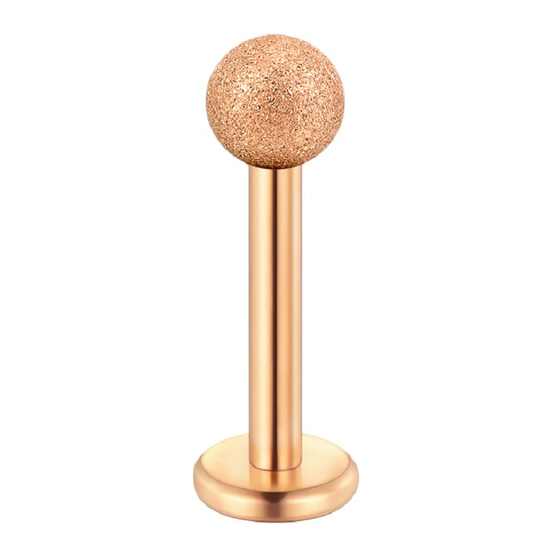 lip piercing rosegold matte ball