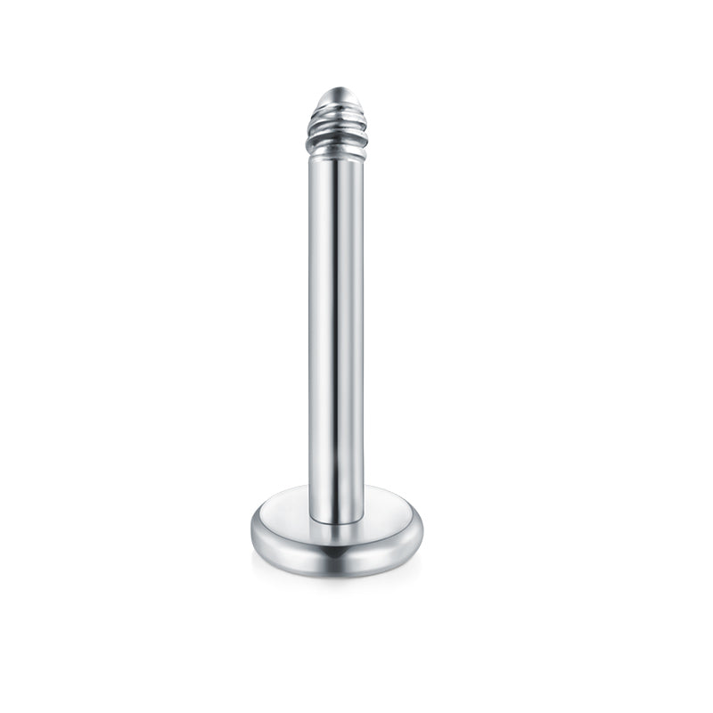 Externally Threaded Labret Bar Silver 6mm