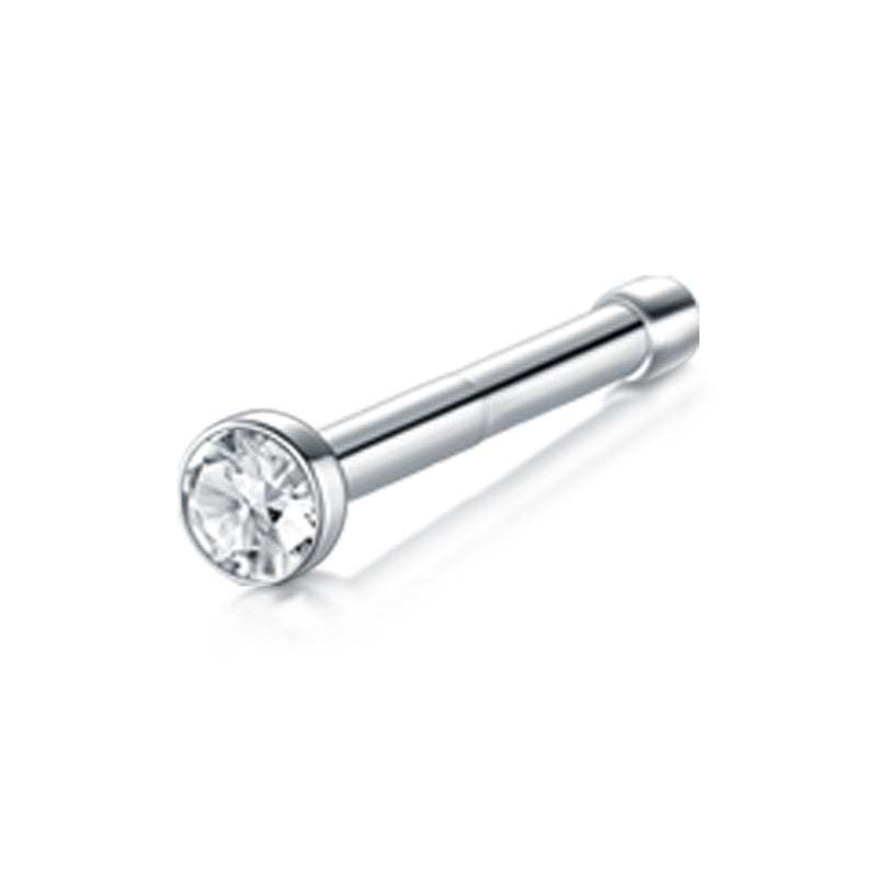 White Diamond Nose Rings
