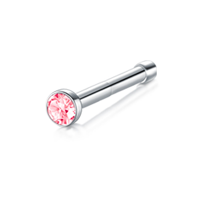 Pink Diamond Nose Rings