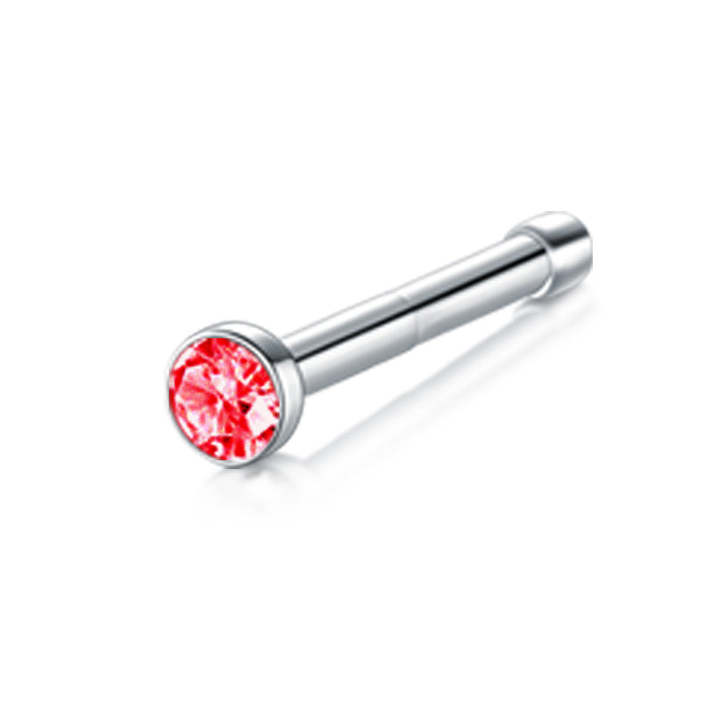 Red Diamond Nose Rings