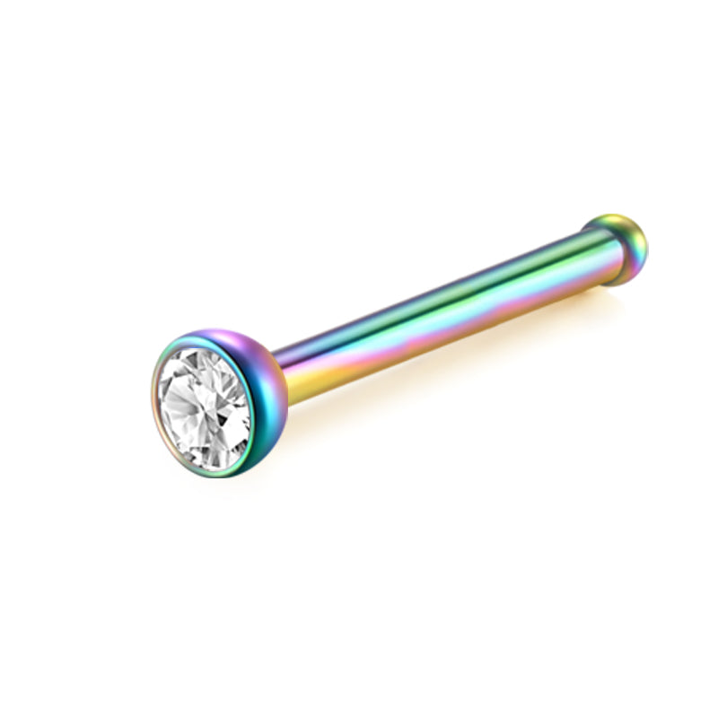 22G Rainbow Nose Rings