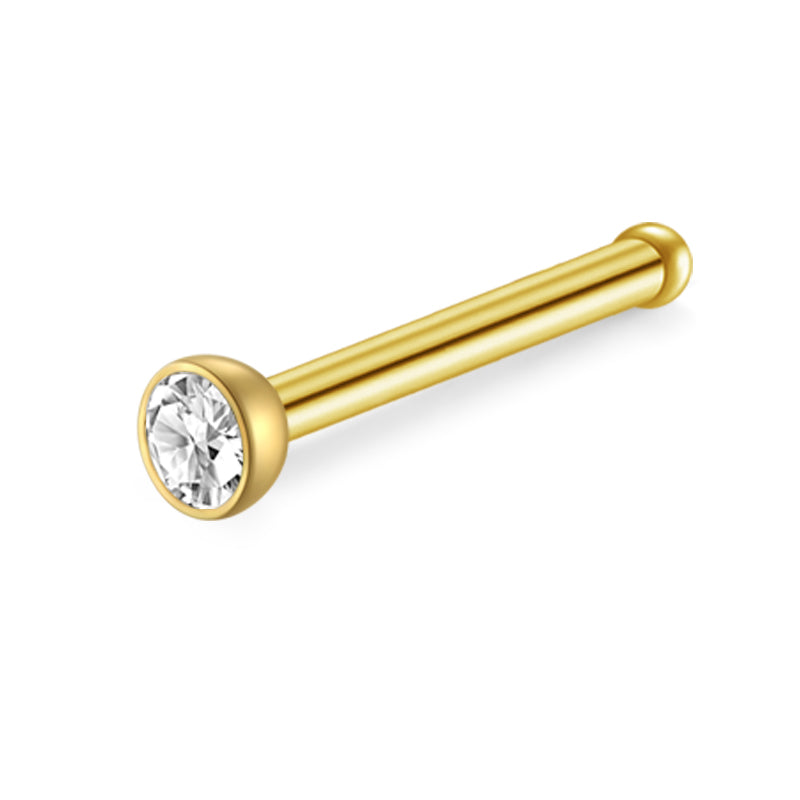 18G Gold Nose Rings