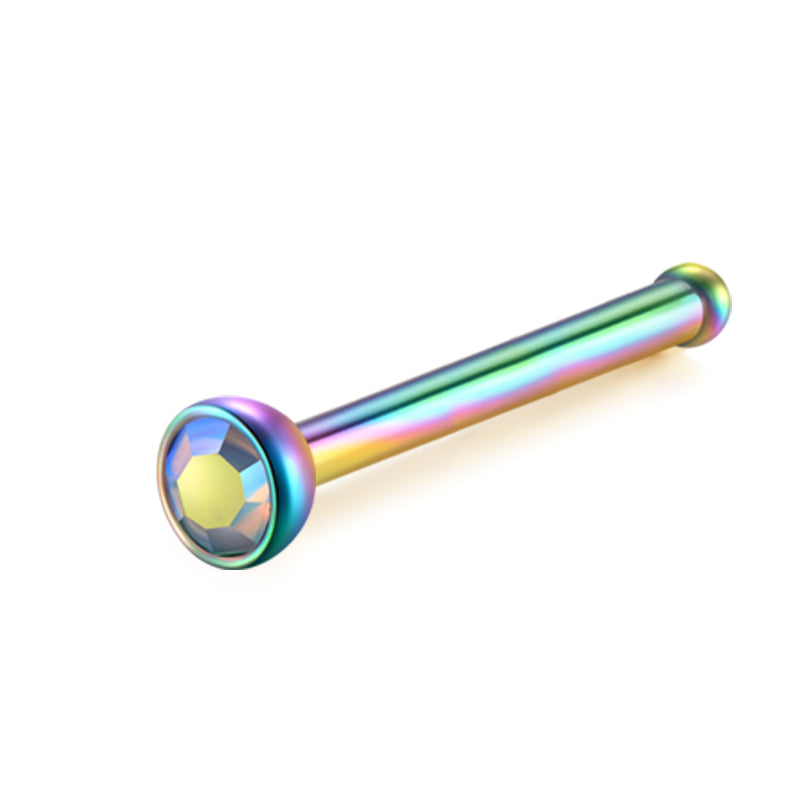 22G Rainbow Nose Rings