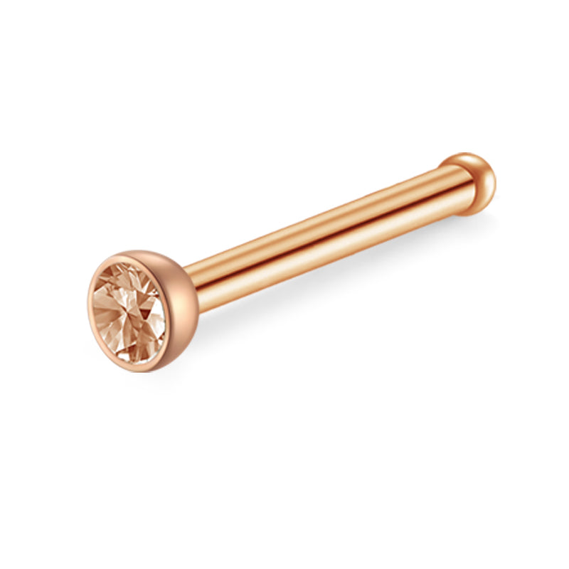 20G Rose Gold Nose Rings