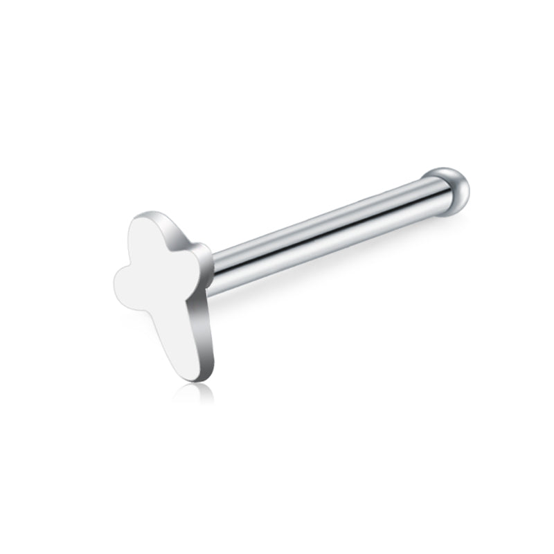 Cross  Nose Bone Stud