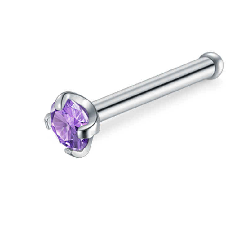 18G Purple Nose Rings